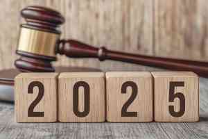 Richterhammer und Aufschrift 2025