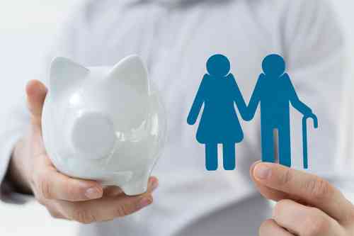 Strichfiguren und Sparschwein