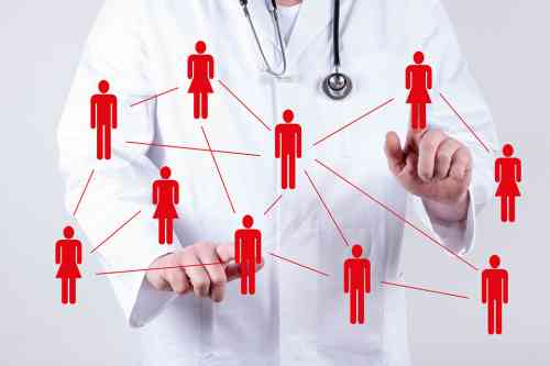 Arzt Netzwerk abstrakt